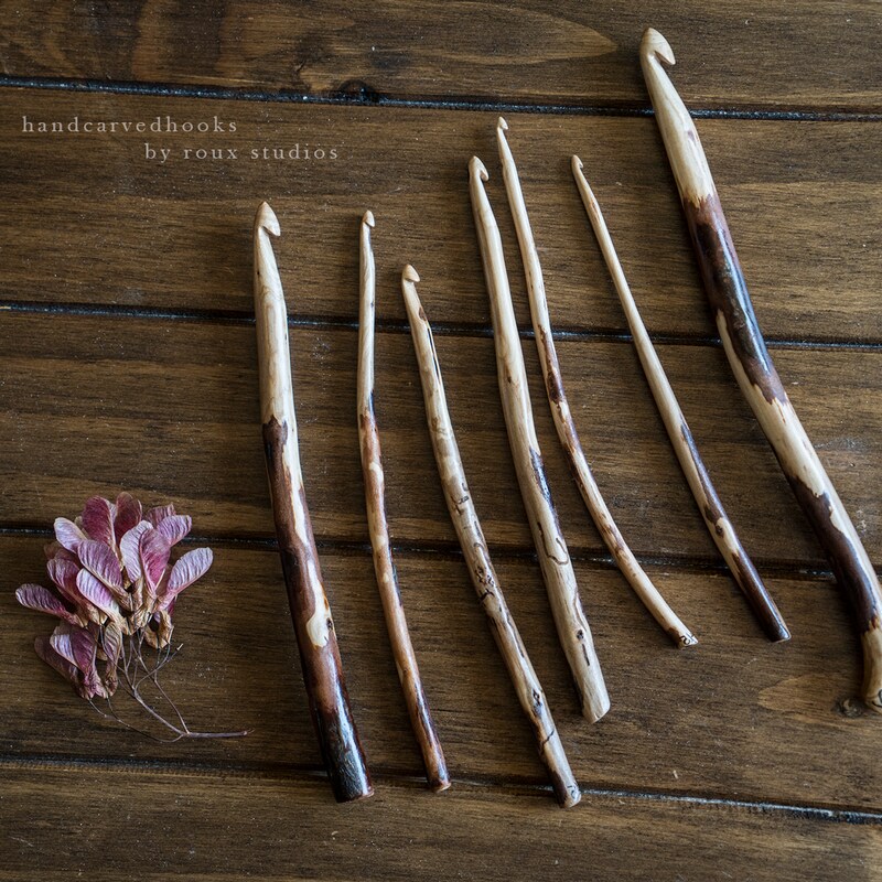 Refined Rustic Hand Carved Wooden Crochet Hook | MakerPlace by Michaels